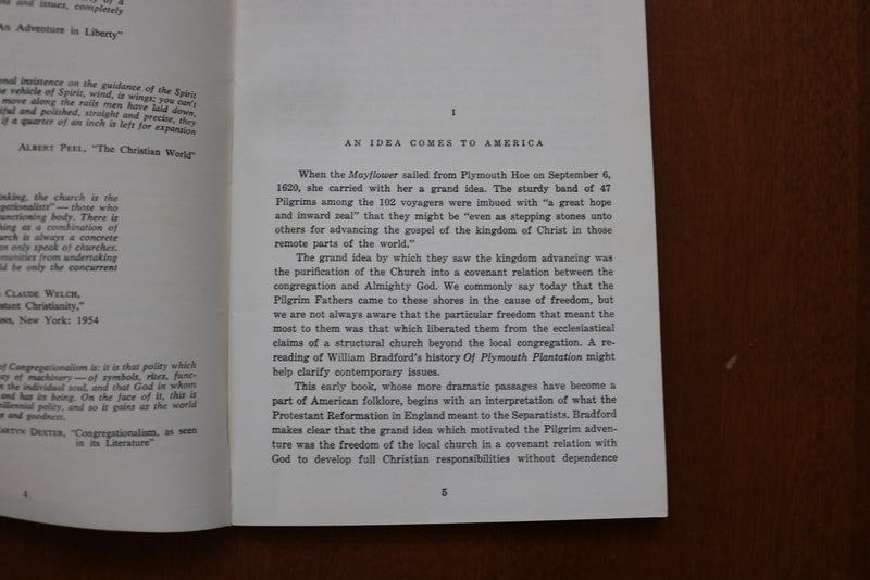 1962 THE DILEMMA OF CONGREGATIONALISM SOFTCOVER BOOK BY HOWARD CONN - K 3176