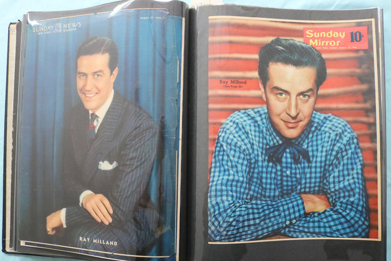 MOVIE STAR MAGAZINE PHOTOS SCRAPBOOK - EDGAR BERGEN - RAY MILLAND - #14