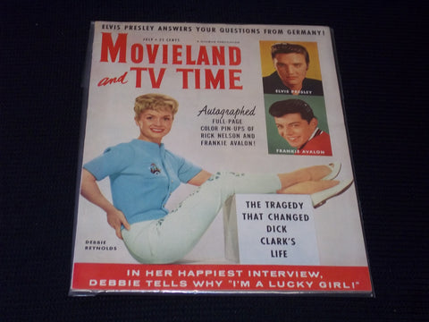 1959 JULY MOVIELAND & TV TIME MAGAZINE - DEBBIE REYNOLDS FRONT COVER - E 15707