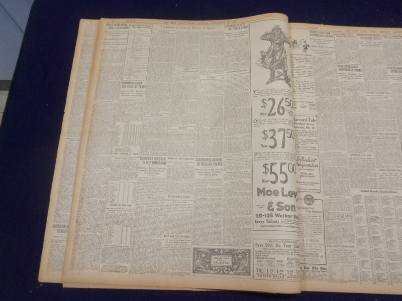 1920 NOV 15 NEW YORK TIMES- 30,000 KILLED IN BATTLE-MOVIE THEATRE PANIC- NT 8455