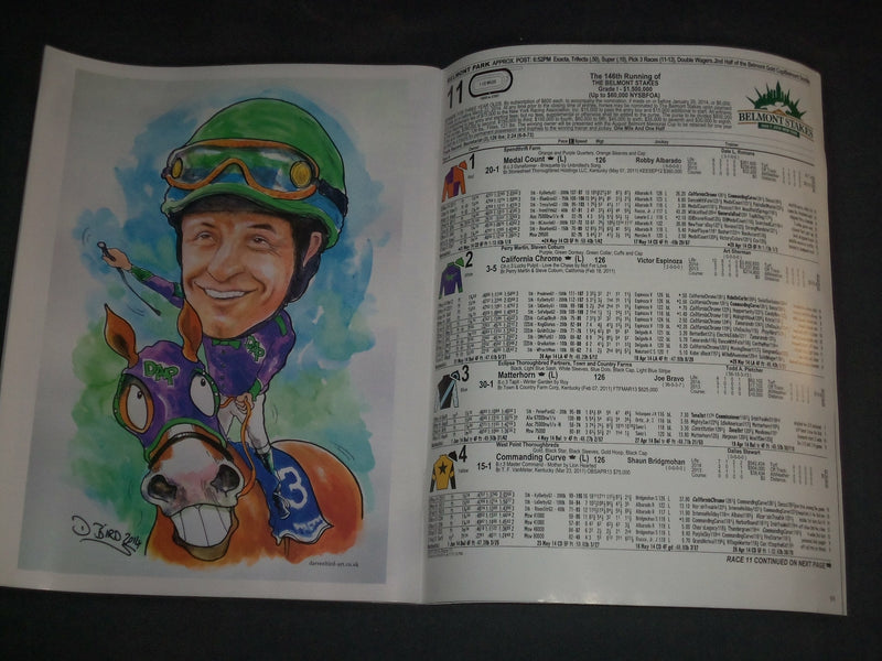 2014 JUNE 7 146TH RUNNING OF THE BELMONT STAKES PROGRAM - B 6463
