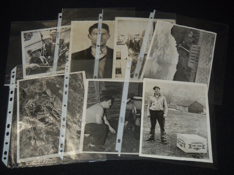 1938-1949 ORIGINAL WIRE PHOTOS - LOT OF 7 PHOTOS - #115