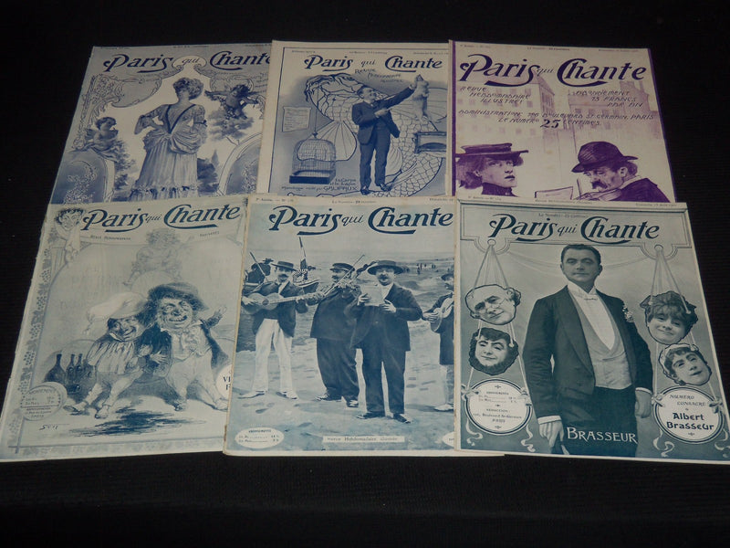 1905 PARIS QUI CHANTE REVUE ILLUSTREE MAGAZINE LOT OF 30 ISSUES - O 3442B