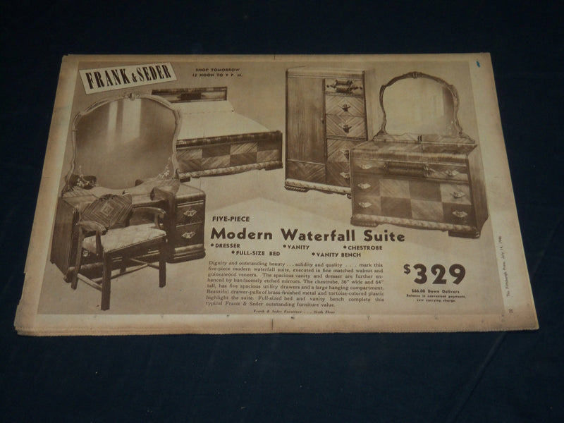 1946 JULY 14 THE PITTSBURGH PRESS SUNDAY ROTO SECTION - JEWELRY - NP 4477
