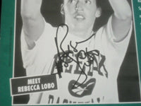 REBECCA LOBO 8x10 AUTOGRAPHED REEBOK BROCHURE & PHOTOGRAPH