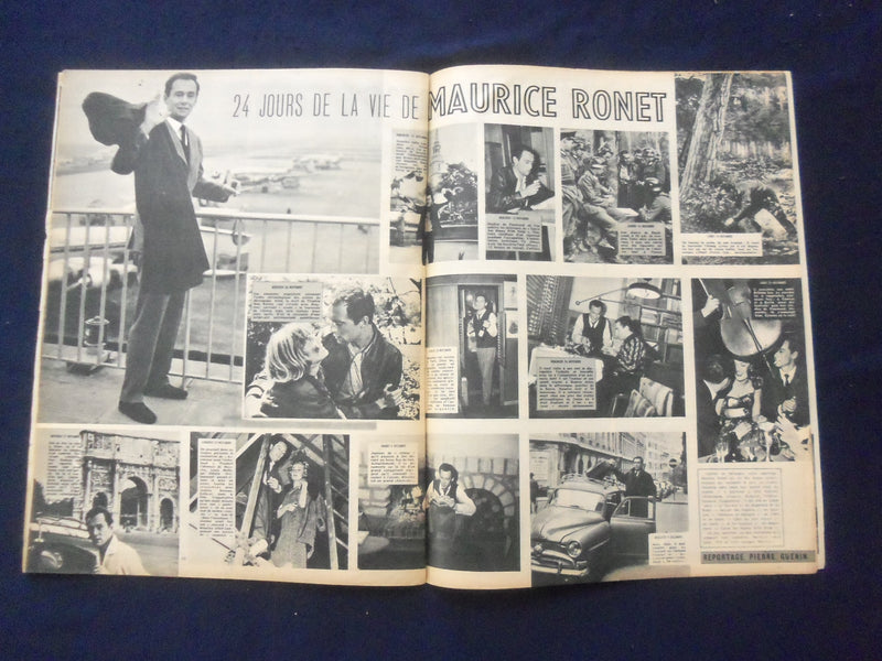1957 DEC 12 CINEMONDE MAGAZINE- ZIZI JEANMAIRE COVER - FRENCH EDITION - SP 4868M