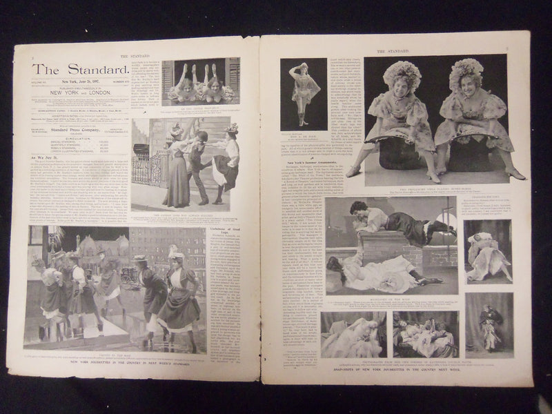 1897 JUNE 26 THE STANDARD MAGAZINE - IN AN ALL-NIGHT RESTAURANT - ST 3229