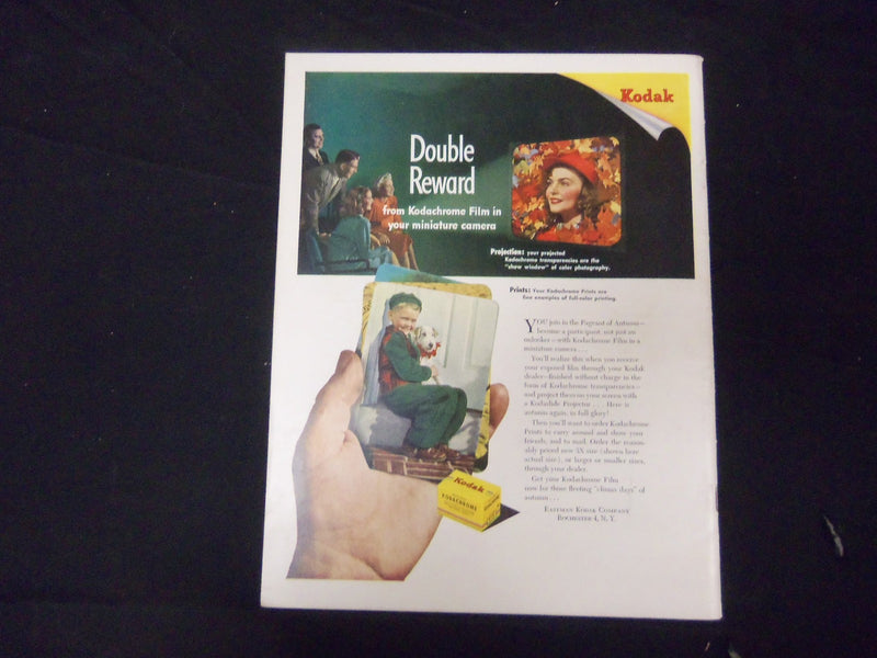 1947 OCTOBER U.S. CAMERA MAGAZINE - NICE PHOTOS, ARTICLES & ADS - ST 1865