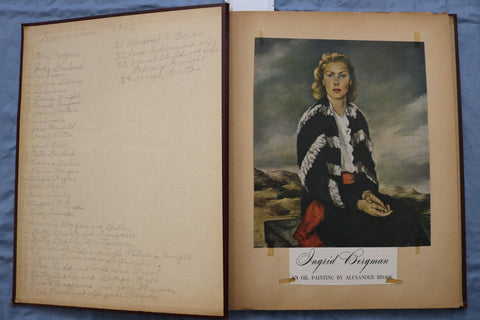 1940'S MOVIE STAR PHOTOS SCRAPBOOK - LARRY PARKS - RONALD REAGAN - E 26467