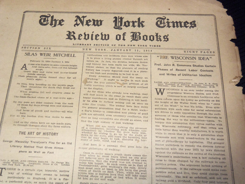 1914 NEW YORK TIMES NEWSPAPER BOOK REVIEW SECTIONS LOT OF 17 ISSUES - O 3221C