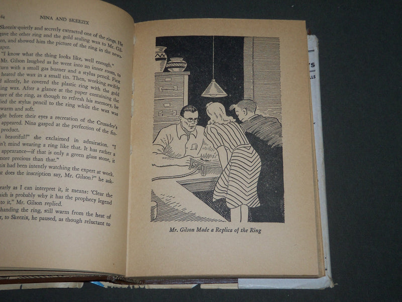 1942 NINA AND SKEEZIX BY FRANK KING HARDCOVER BOOK - NICE ILLUSTRATIONS- KD 4379
