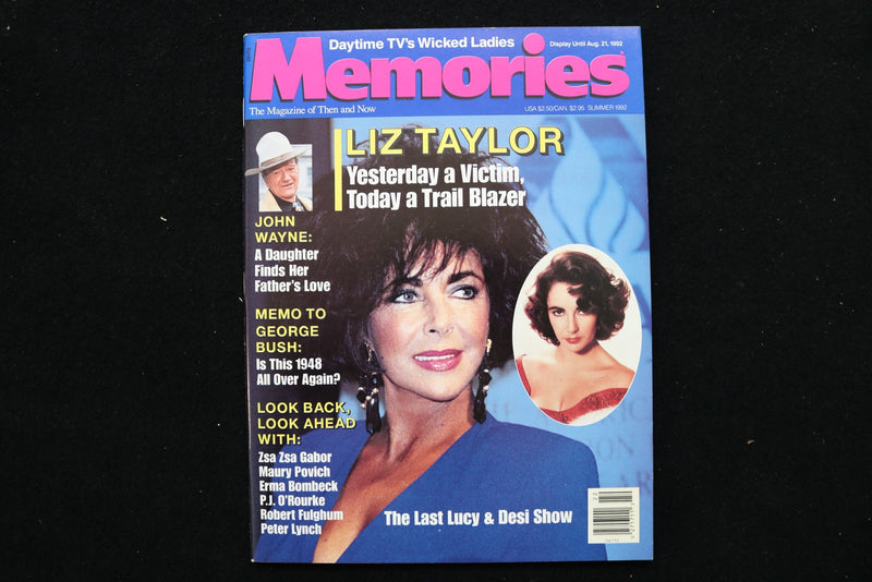 1992 SUMMER MEMORIES MAGAZINE - ELIZABETH TAYLOR COVER - E 25463