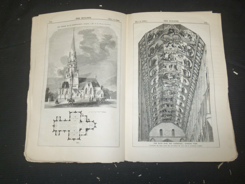 1865 MAY 6 THE BUILDER ARCHITECT MAGAZINE - ILLUSTRATIONS - ST 415M