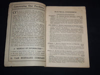 1914 ELECTRICAL BOOKS PHYSICS & MATHEMATICS - D. VAN NOSTRAND COMPANY - J 9029