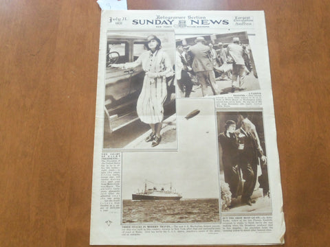 1932 JULY 31 NEW YORK SUNDAY NEWS ROTOGRAVURE SECTION - GARBO- BASEBALL- NP 5013