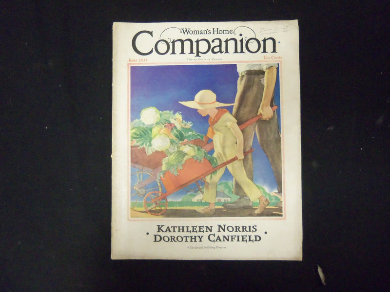 1933 JUNE WOMAN'S HOME COMPANION MAGAZINE - ILLUSTRATIONS STORIES ADS-ST 3906