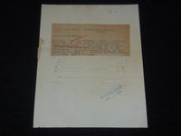 1941 LOU BOUDREAU - ROGER PECKINPAUGH ORIGINAL WIRE PHOTO - 6 1/2 x 8 1/2 - #11