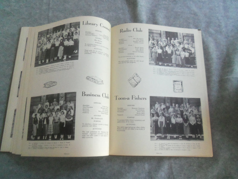 1954 MAROON KINGSTON HIGH SCHOOL YEARBOOK - KINSTON, NEW YORK - YB 2923