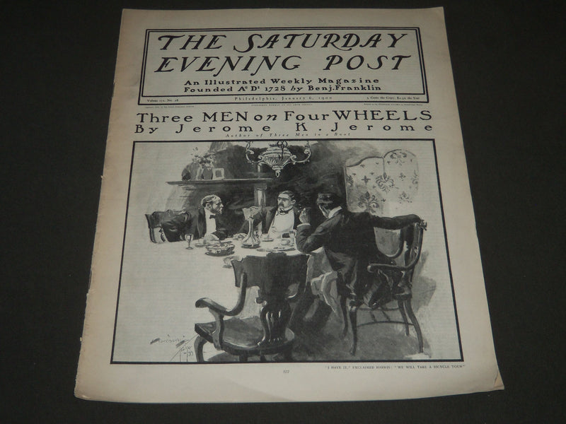 1900 JANUARY 6 THE SATURDAY EVENING POST MAGAZINE - ILLUSTRATED COVER - SP 565