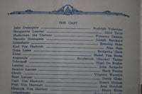 1926 OCTOBER THE FOUR HORSEMEN PROGRAM - RUDOLPH VALENTINO - GRETA GARBO- K 1790