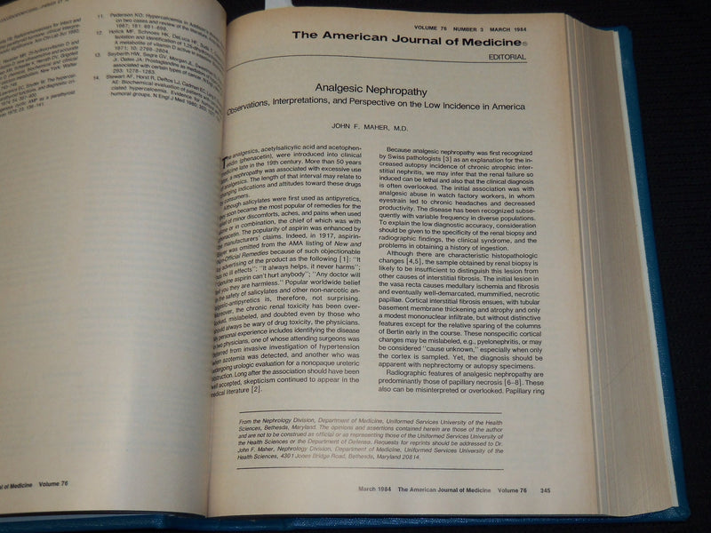 1983-1986 AMERICAN JOURNAL OF MEDICINE & SUPPLEMENTS VOLUMES LOT OF 7 - KD 1B