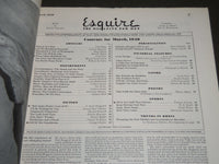1940 MARCH ESQUIRE MAGAZINE - NICE ILLUSTRATIONS, COVER AND ADS - ST 5031