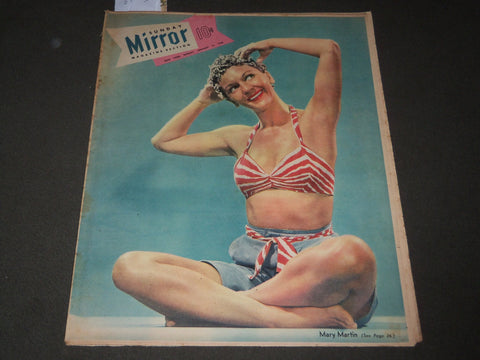 1950 JANUARY 15 SUNDAY MIRROR MAGAZINE SECTION - MARY MARTIN - J 3027