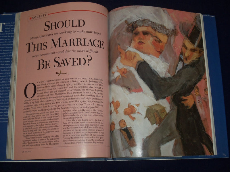 1996 TIME ANNUAL 1995 YEAR IN REVIEW HARDCOVER BOOK - GREAT PHOTOS - KD 2755