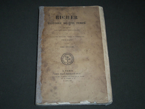 1845 RICHER HISTOIRE DE SON TEMPS BY J. GUADET FRENCH TOME DEUXIEME - KD 36
