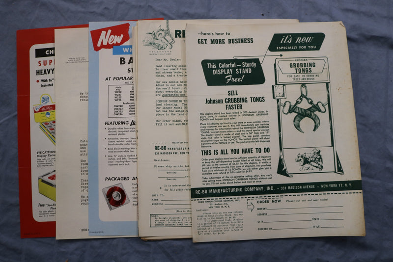 1954-1955 HARDWARE CATALOGS AND EPHEMERA LOT - K 3226