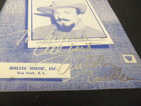 MITCH MILLER BONNIE BLUE GAL AUTOGRAPHED SHEET MUSIC - AM 44