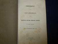 1827 AUXILIARY FOREIGN MISSION SOCIETY FIRST ANNIVERSARY REPORT - J 4598