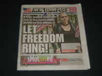 2020 MAY 24 NEW YORK POST NEWSPAPER - LET FREEDOM RING! - MEMORIAL DAY HOLIDAY