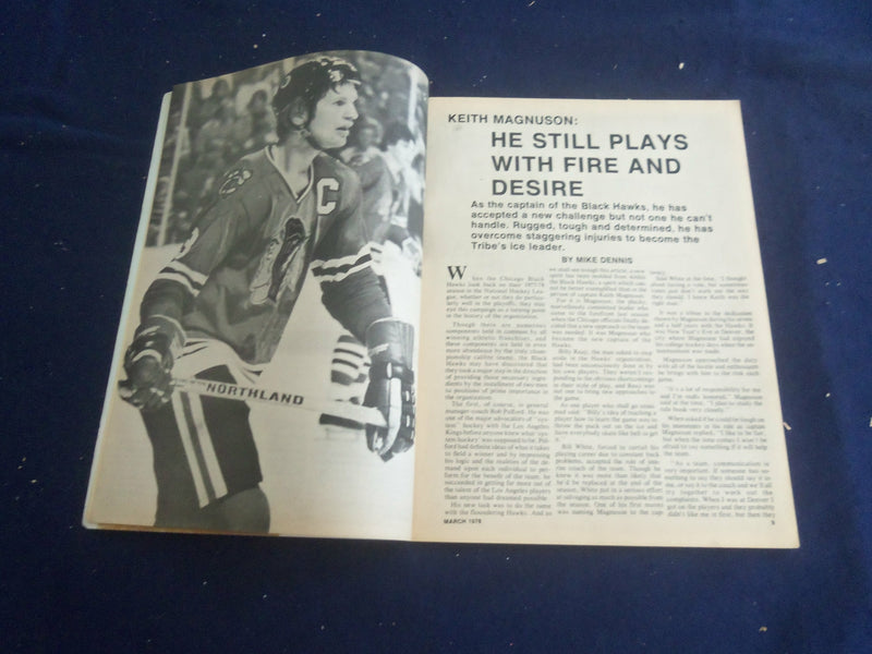 1978 MARCH HOCKEY PICTORIAL MAGAZINE - KEITH MAGNUSON COVER - ST 267E