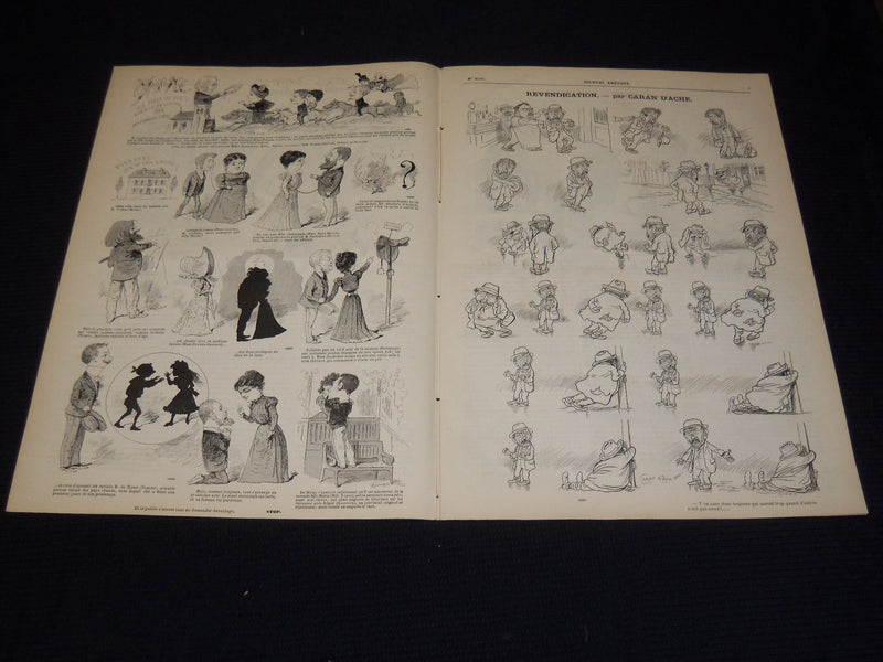 1896 JOURNAL AMUSANT ILLUSTRE FRENCH MAGAZINE LOT OF 26 - FASHION ILLUS- O 3197E