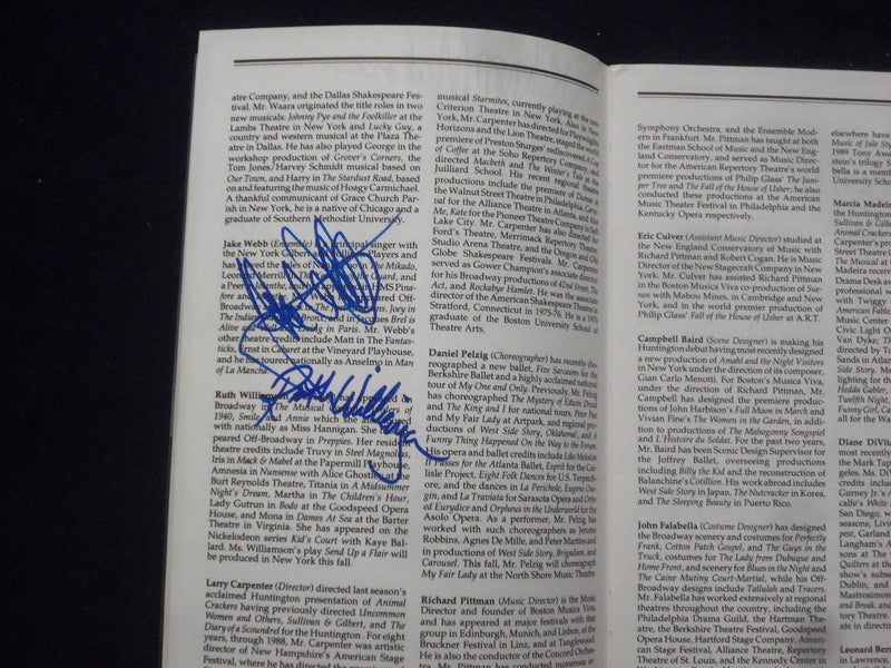 1989 CANDIDE PROGRAM - HUNTINGTON THEATRE CO. - MANY SIGNATURES - J 9724