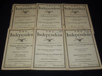 1928 THE INDEPENDENT WEEKLY MAGAZINE LOT OF 24 ISSUES - ARTICLES & ADS - WR 704