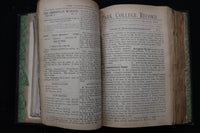 1876-1907 PARK COLLEGE RECORD WEEKLY RECORD HARDCOVER BOOKS - 6 VOLUMES -KD 9575