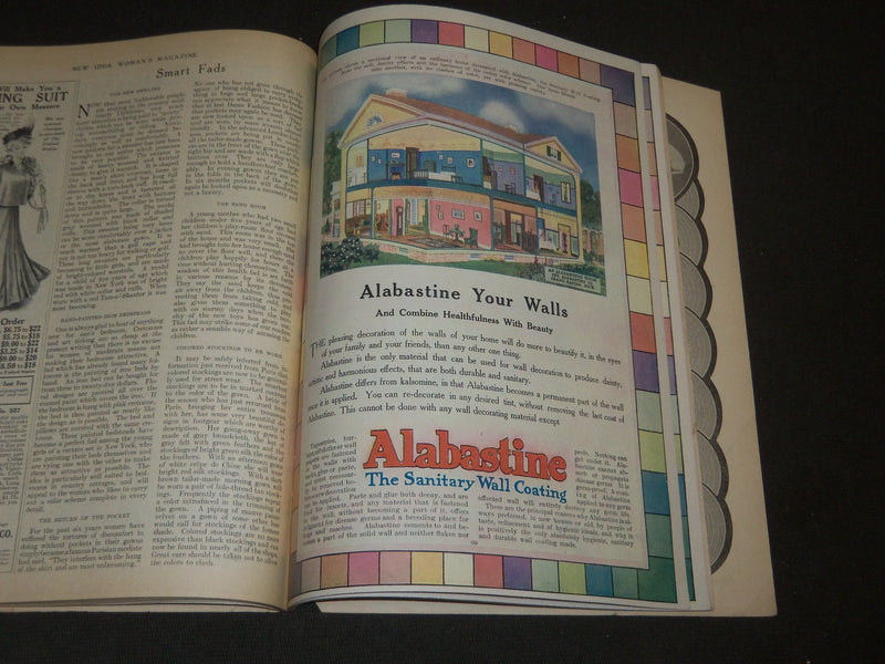 1907 MARCH NEW IDEA WOMAN'S MAGAZINE - COLOR FASHION - ILLUSTRATIONS - ST 254