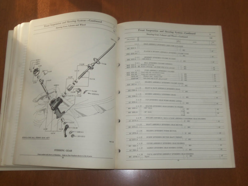 1957 MERCURY CHASSIS PARTS CATALOG - KD 6694
