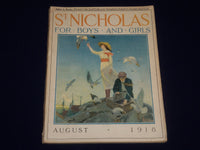 1918 AUGUST ST. NICHOLAS MAGAZINE - NORMAN ROCKWELL COVER - SP 2509
