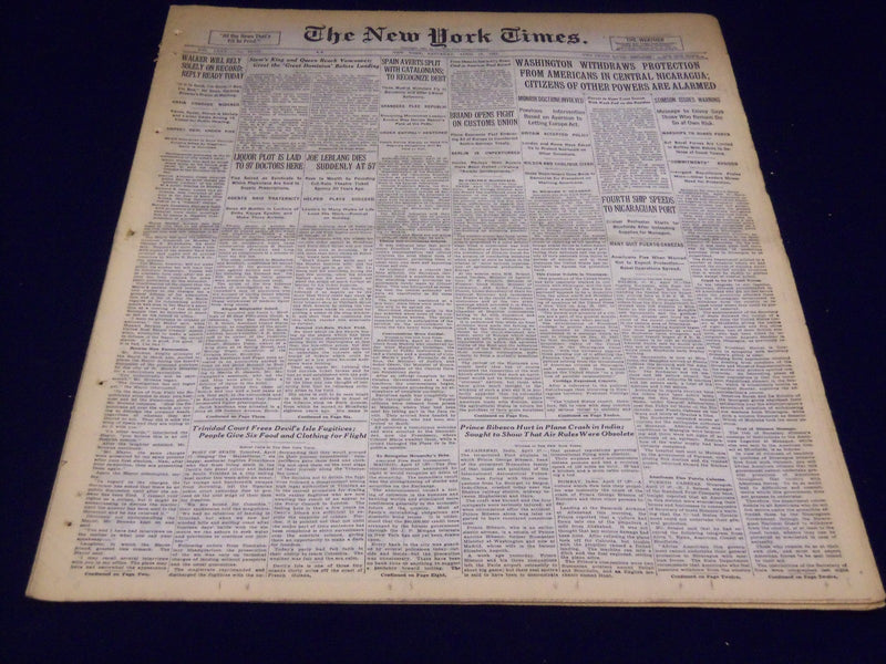 1931 APRIL 18 NEW YORK TIMES - JOE LEBLANG DIES AT 57 - NT 3939