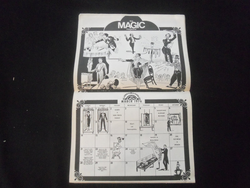 1976 MARCH THE MAGIC MAGAZINE - MAGIC TRICKS, STORIES & PHOTOS - B 1181ZA