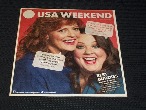 2014 JUNE 13 USA WEEKEND MAGAZINE - MCCARTHY & SARANDON COVER - E 4989