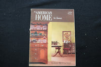 1952 JANUARY THE AMERICAN HOME MAGAZINE - HANDSOME DINING ROOMS COVER - E 10132