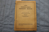 1946 PENNSYLVANIA VERTERANS' MANUAL SOFTCOVER BOOK - K 323
