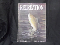 1911 SEPTEMBER RECREATION MAGAZINE - GREAT COVER & ADS - ST 1023