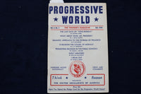 1956 PROGRESSIVE WORLD - THE THINKER'S MAGAZINE SOFTCOVER - LOT OF 2 - K 1466