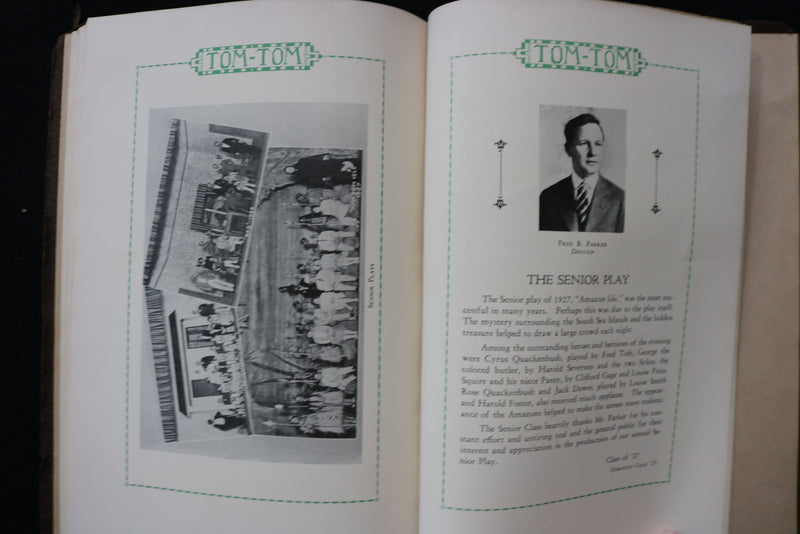 1927 TOM TOM OWEGO FREE ACADEMY YEARBOOK - OWEGO NEW YORK - SOFTCOVER - YB 3472