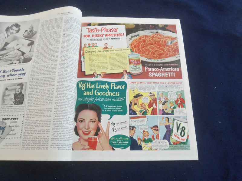 1950 OCT WOMAN'S HOME COMPANION MAGAZINE - TAYLOR CALDWELL NOVEL - ST 1115G